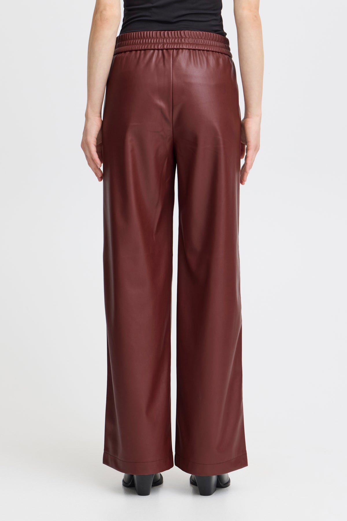 Daja Leather look Jogger Pants