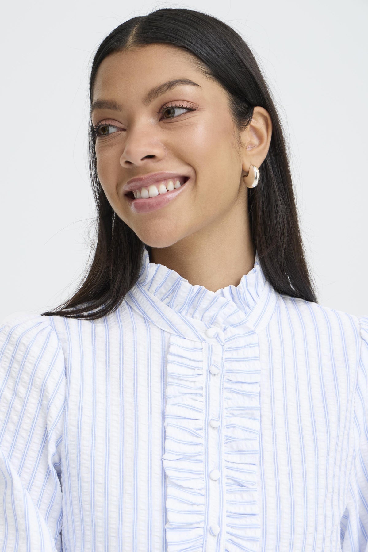 b.young BYGINETTE Frill Blouse