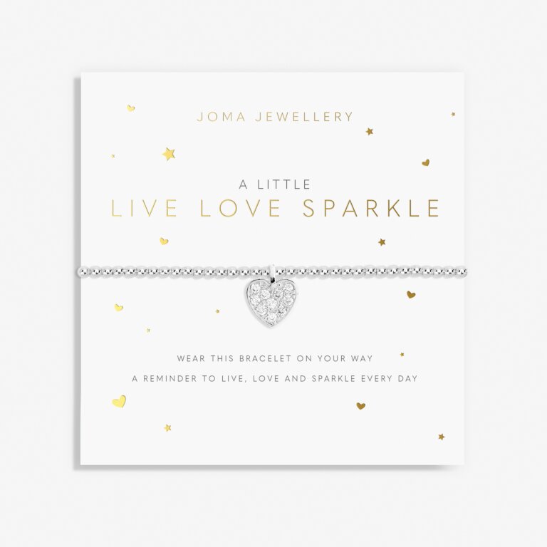 Joma Jewellery A Little 'Live, Love, Sparkle' Bracelet