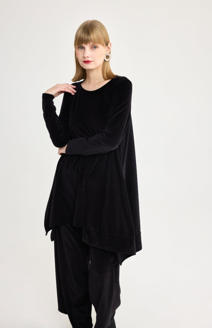 Luukaa Clara Knitted Velvet Blouse