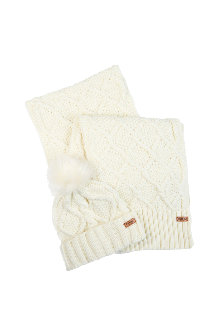 Barbour Ridley Beanie And Scarf Giftset