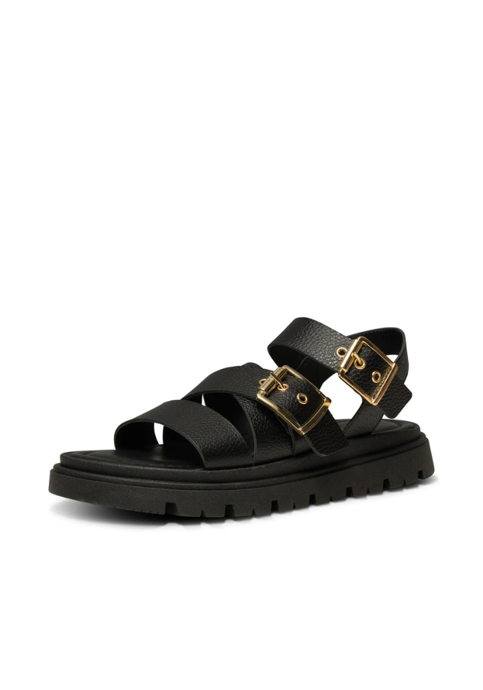 Rebecca Buckle Leather Sandal