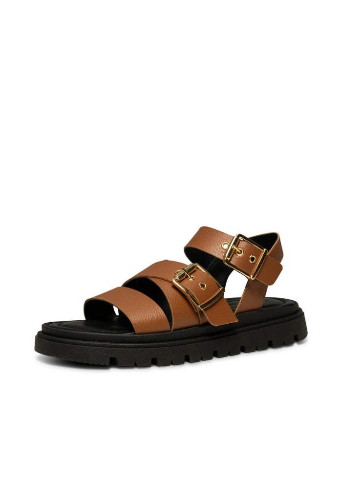 Rebecca Buckle Leather Sandal