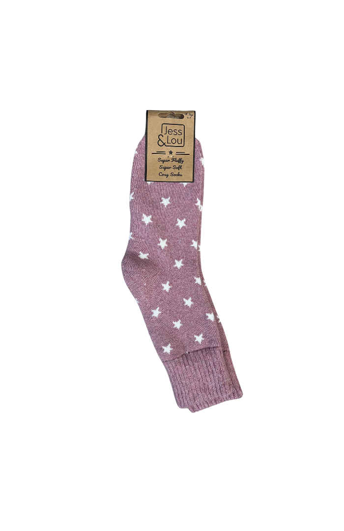 Stylish Stars Ribbed Socks