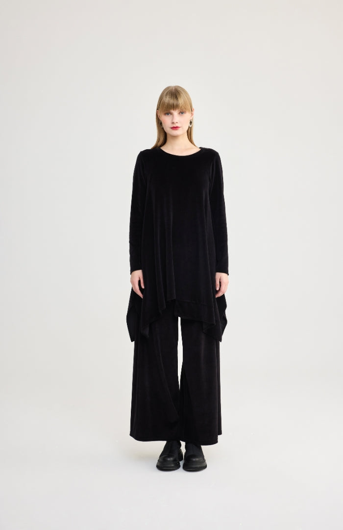 Luukaa Clara Knitted Velvet Blouse