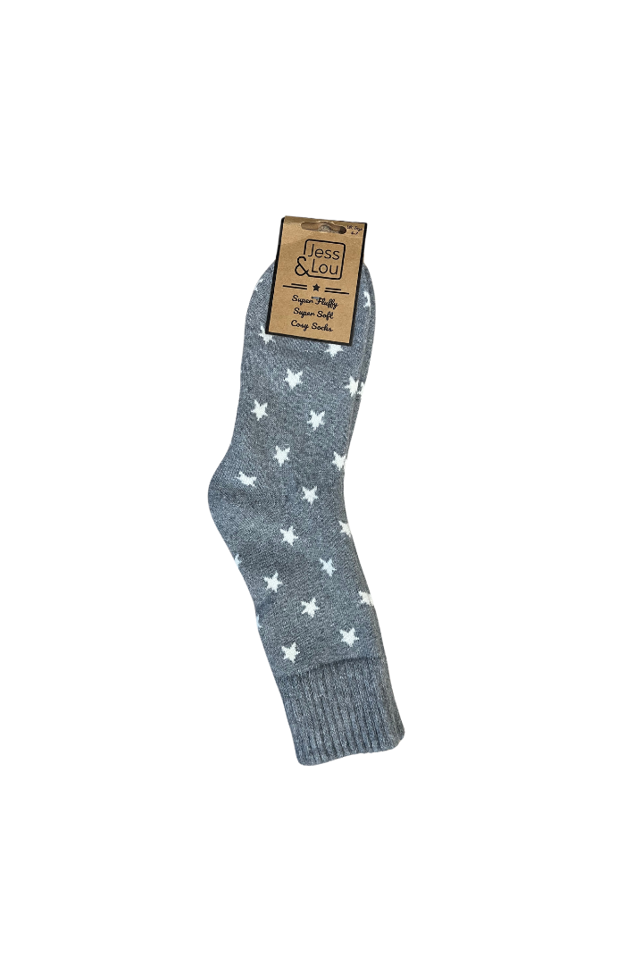 Stylish Stars Ribbed Socks