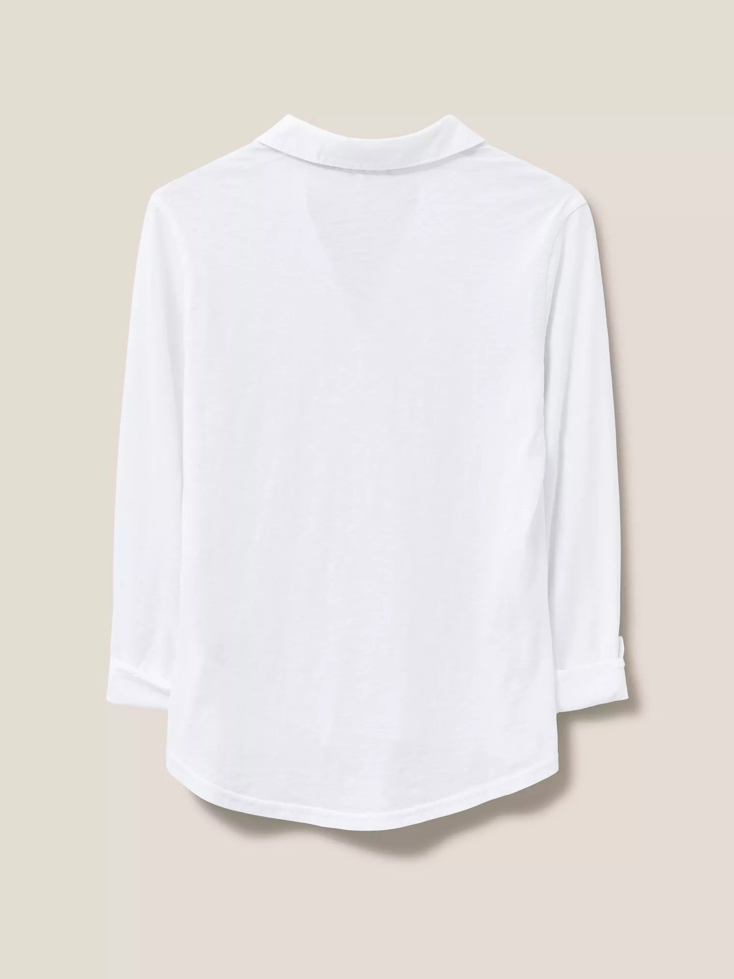 White Stuff Annie Jersey Shirt Bril White