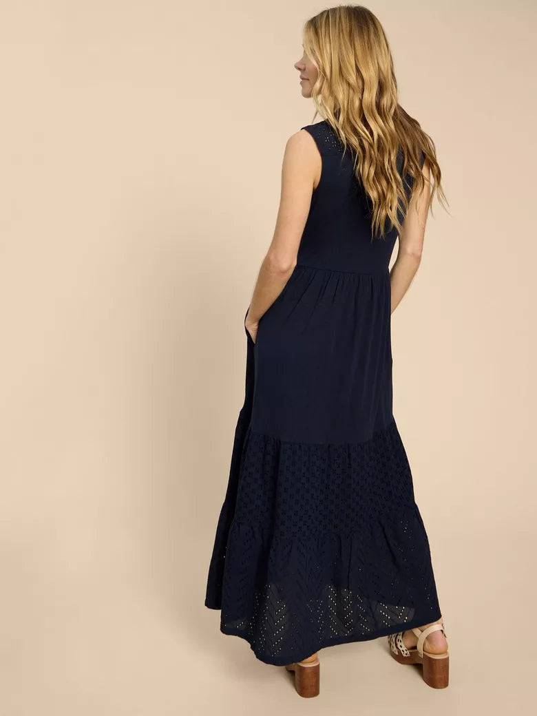 Keira Maxi Jersey Shirt Dress