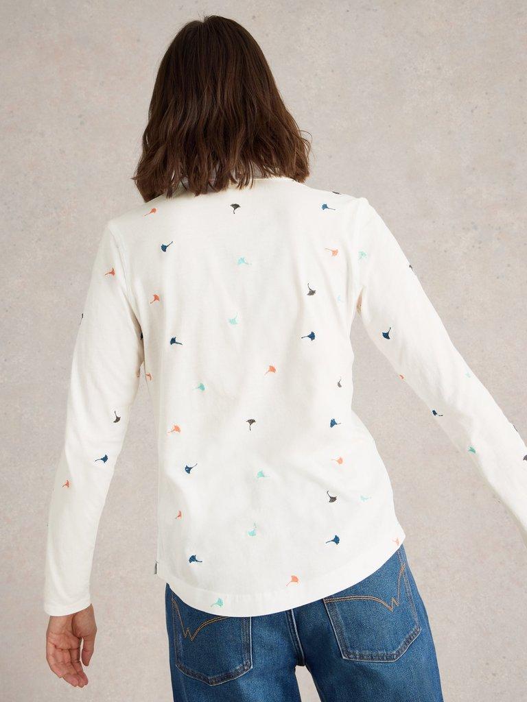 White Stuff Annie Embroidered Jersey Shirt