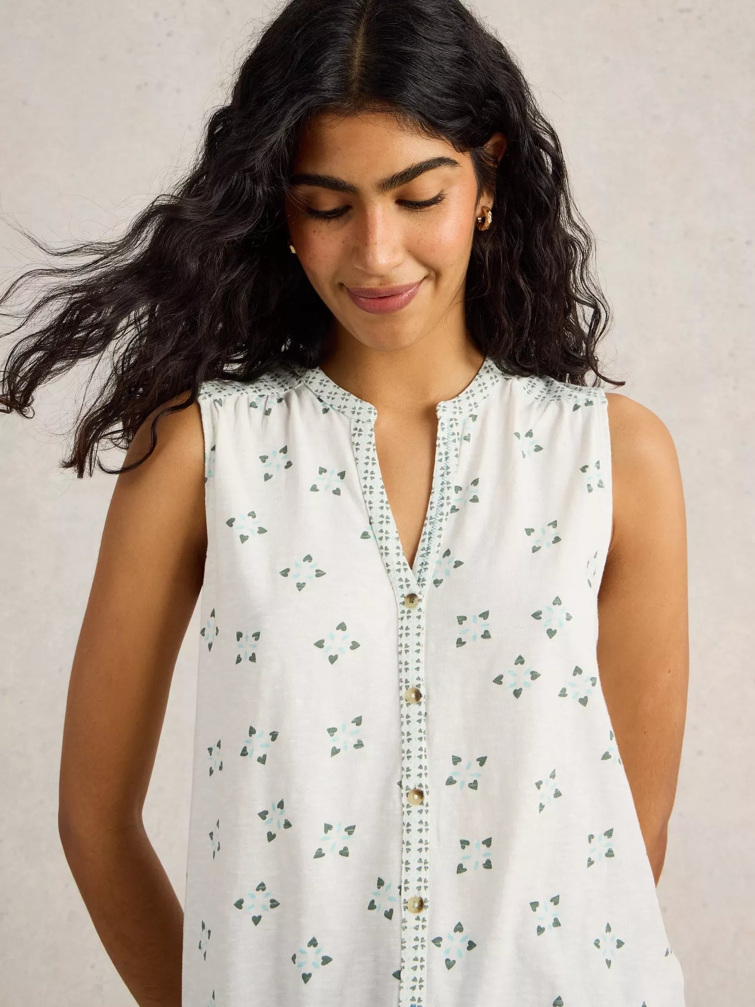 White Stuff Tulip Sleeveless Shirt