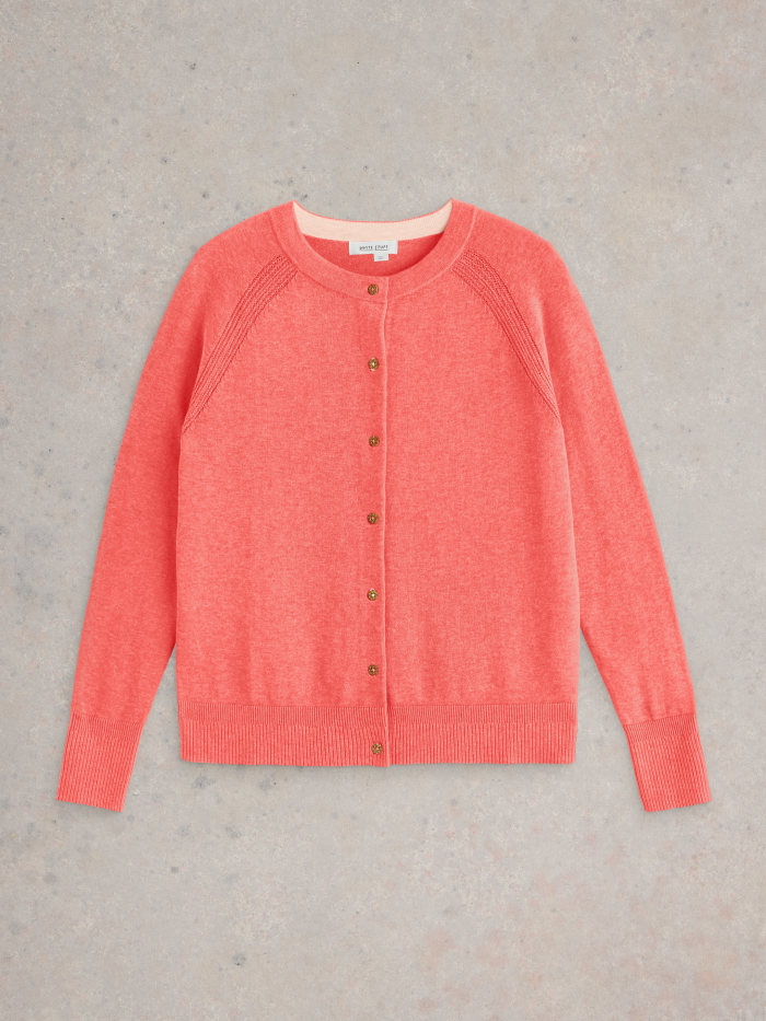 White Stuff Lulu Cardi Mid Coral