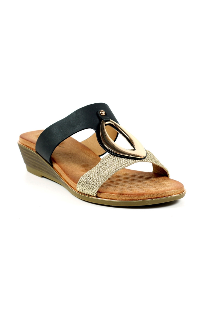 Lunar Shoes Porto Coral Wedge Sandal