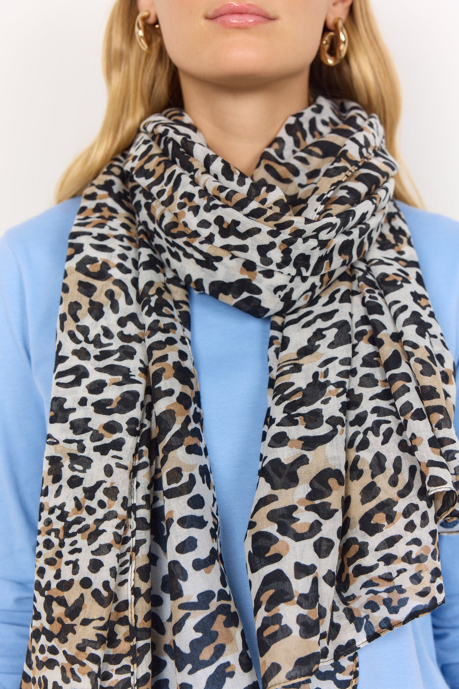 Soya Concept Primmi 1 Leopard Scarf