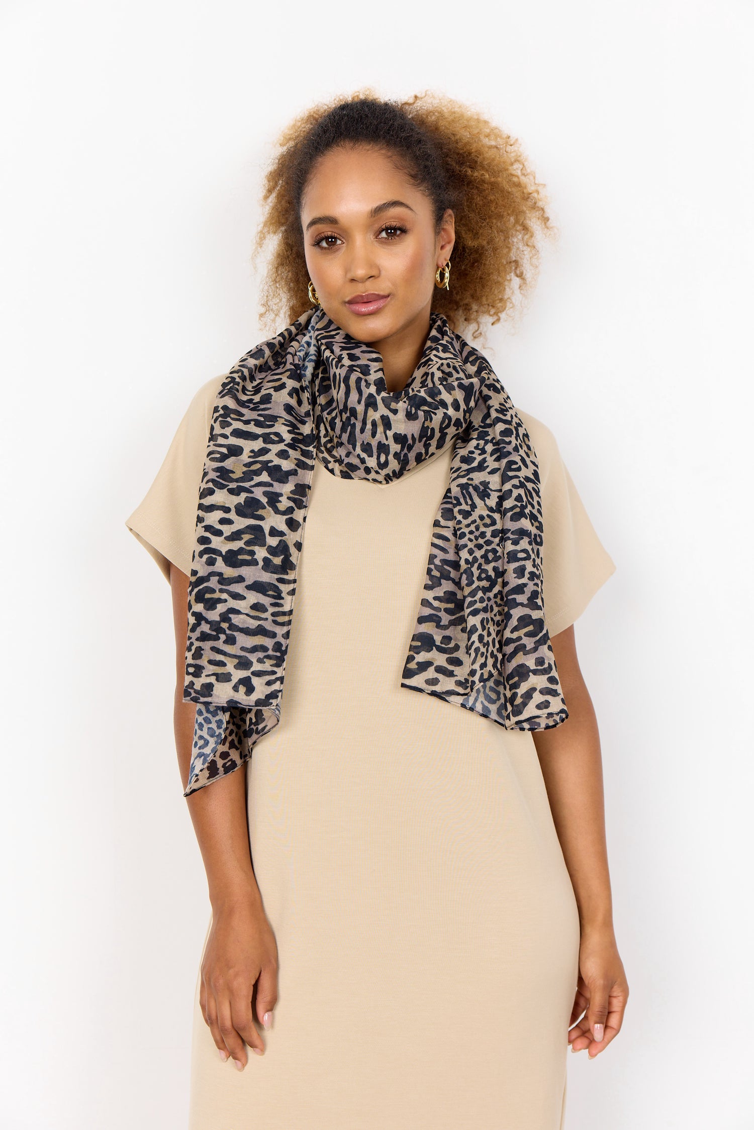 Soya Concept Primmi 1 Leopard Scarf