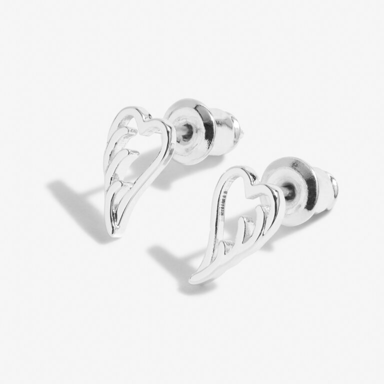 'Guardian Angel' Beautifully Boxed A Little Earrings in Silver Plating