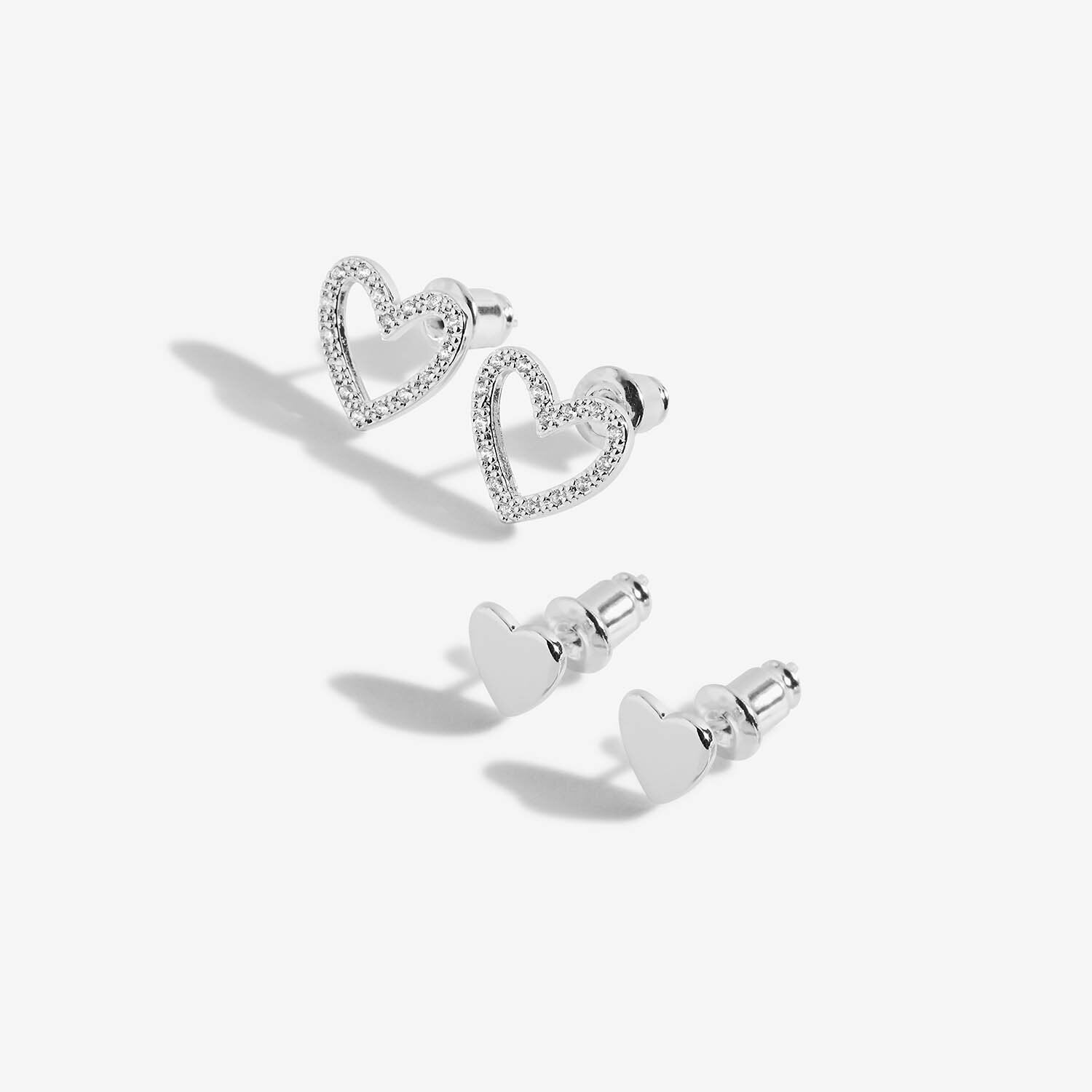 Lila Heart Earring Duo Set of 2