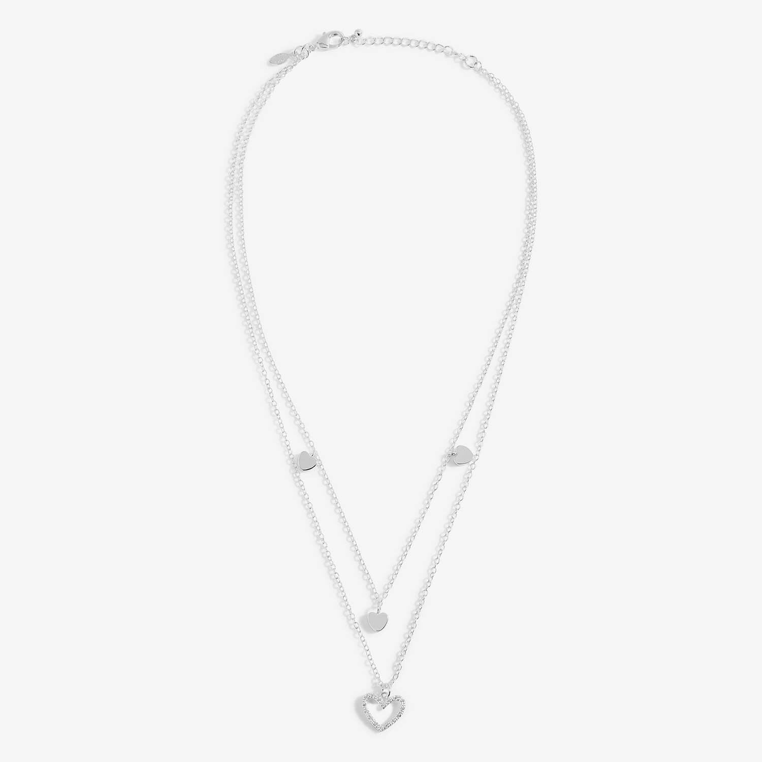 Lila Heart Layered Necklace