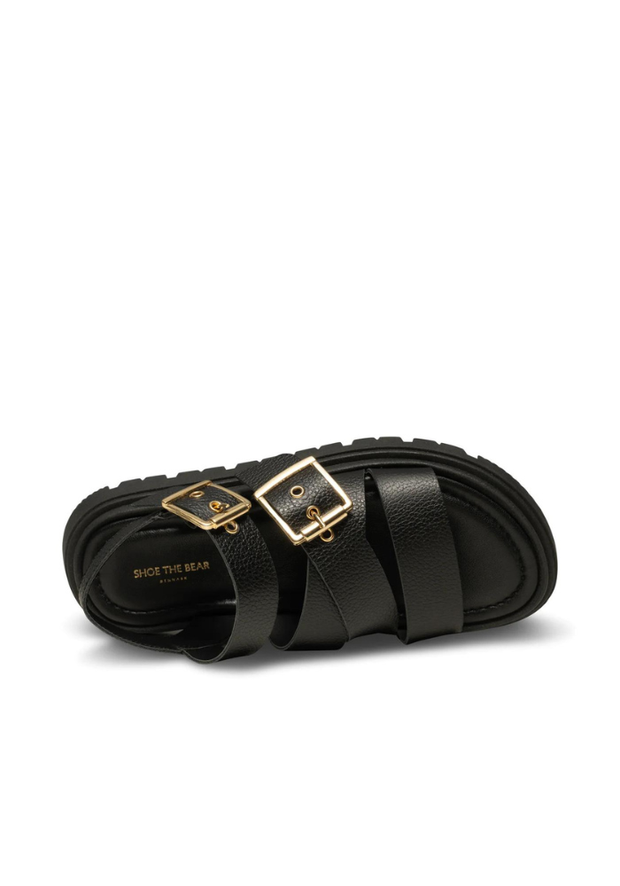 Rebecca Buckle Leather Sandal