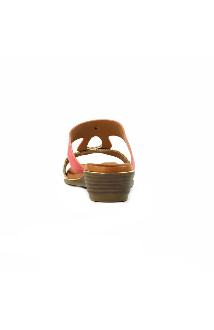 Lunar Shoes Porto Coral Wedge Sandal