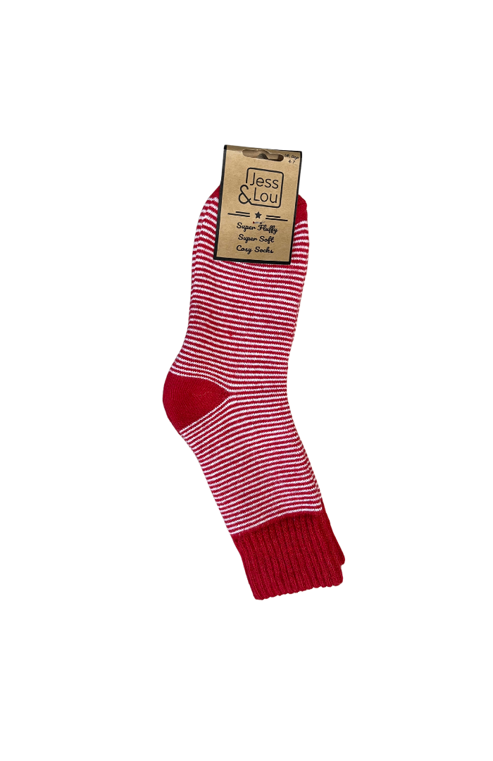 Sleek Stripe Ribbed Socks