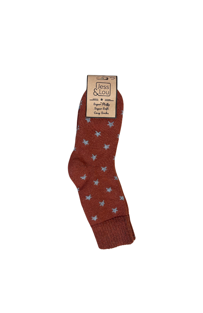 Stylish Stars Ribbed Socks