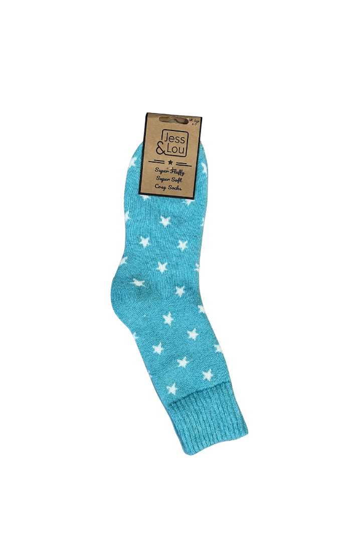 Stylish Stars Ribbed Socks