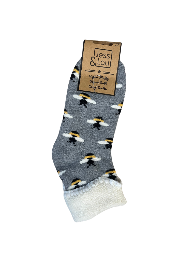 Beautiful Bees Super Cosy Socks