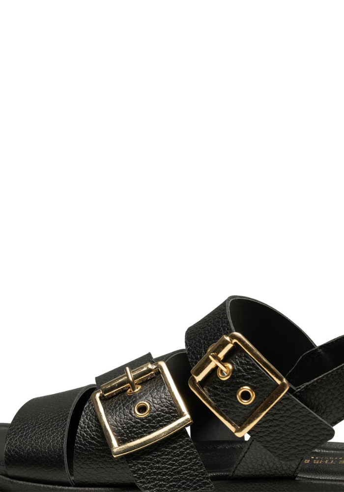 Rebecca Buckle Leather Sandal