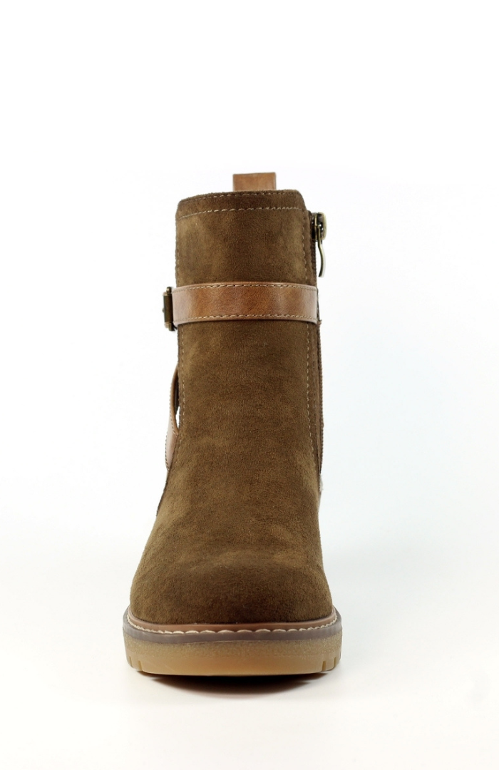 Sumi Tan Wedge Ankle Boot