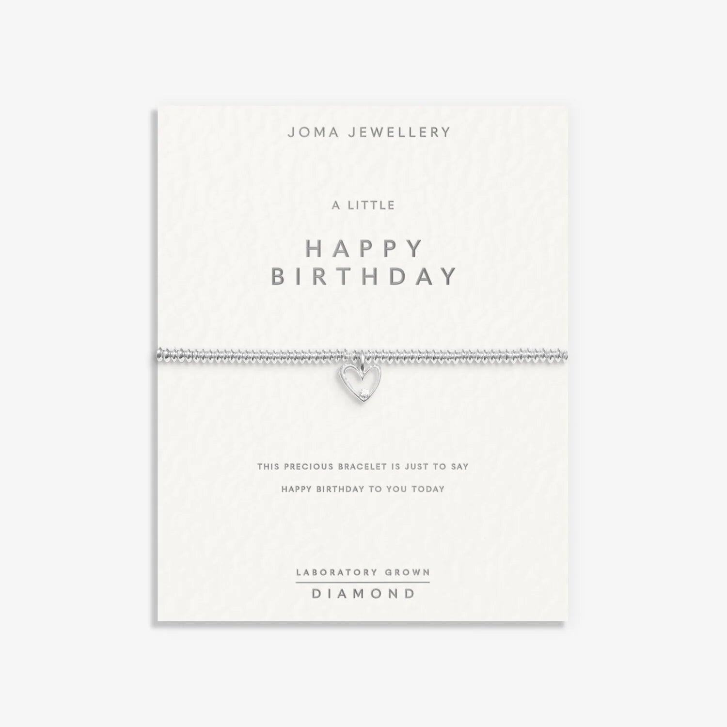 Joma Jewellery Bracelet Laboratory Grown Diamond A Little 'Happy Birthday'