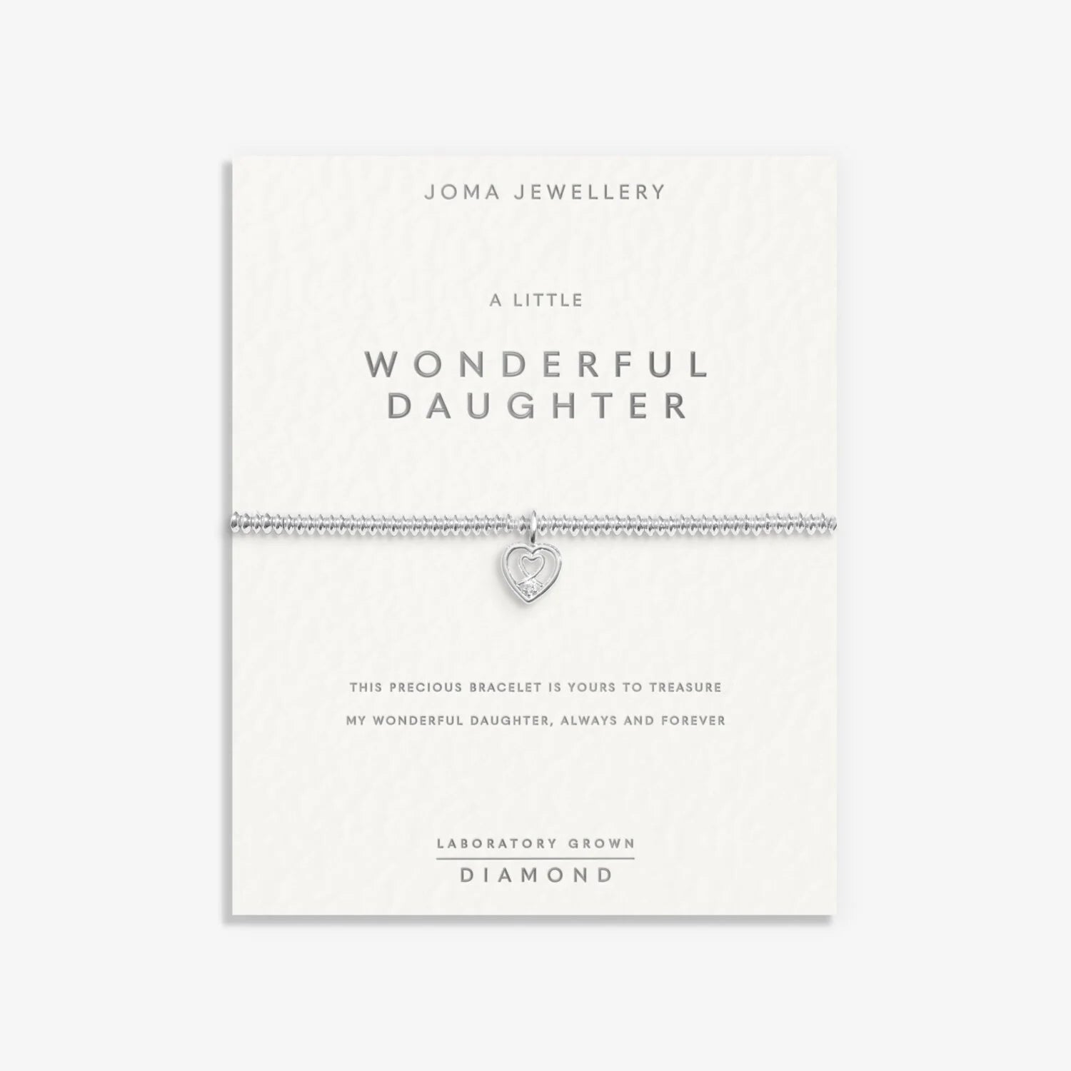 Joma Jewellery Bracelet Laboratory Grown Diamond A Little 'Wonderful Daughter'