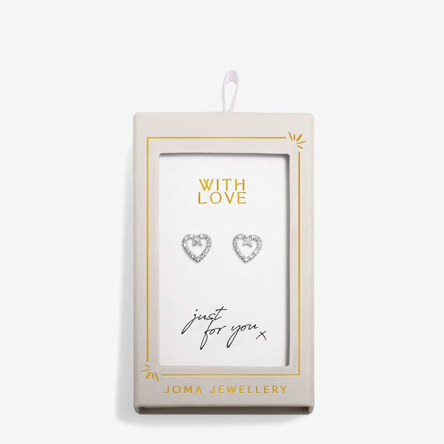 Joma Jewellery Stud Earrings Moments To Shine 'With Love'