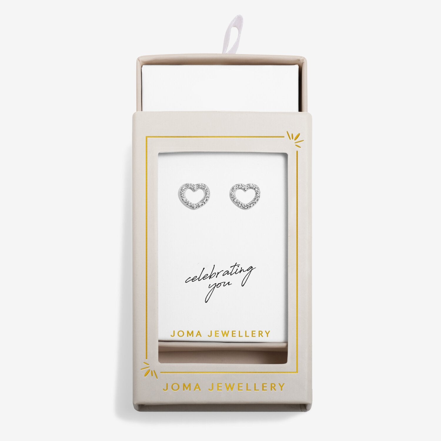 Joma Jewellery Stud Earrings Moments To Shine 'Happy Birthday'