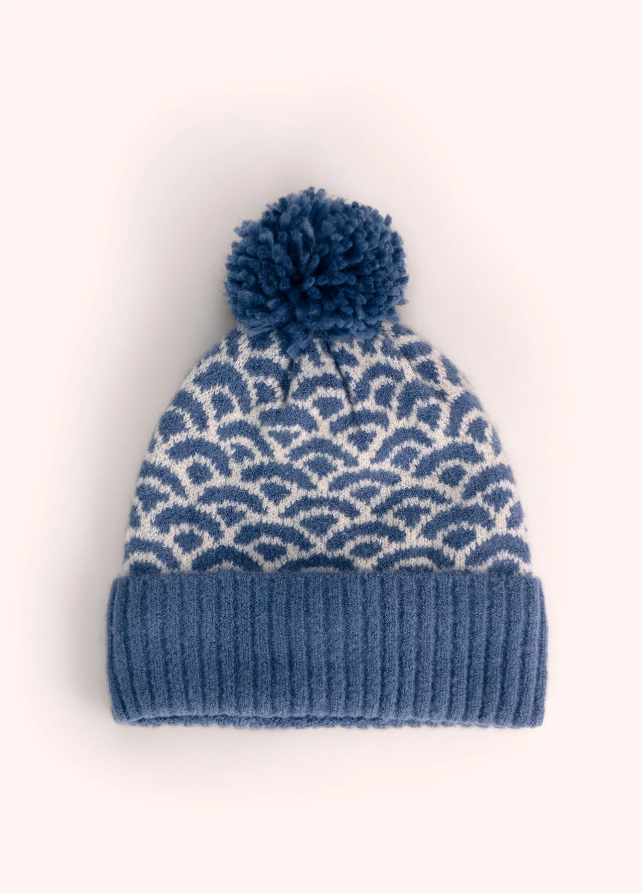 Powder AW26 Agatha Pompom Hat in Denim Mix