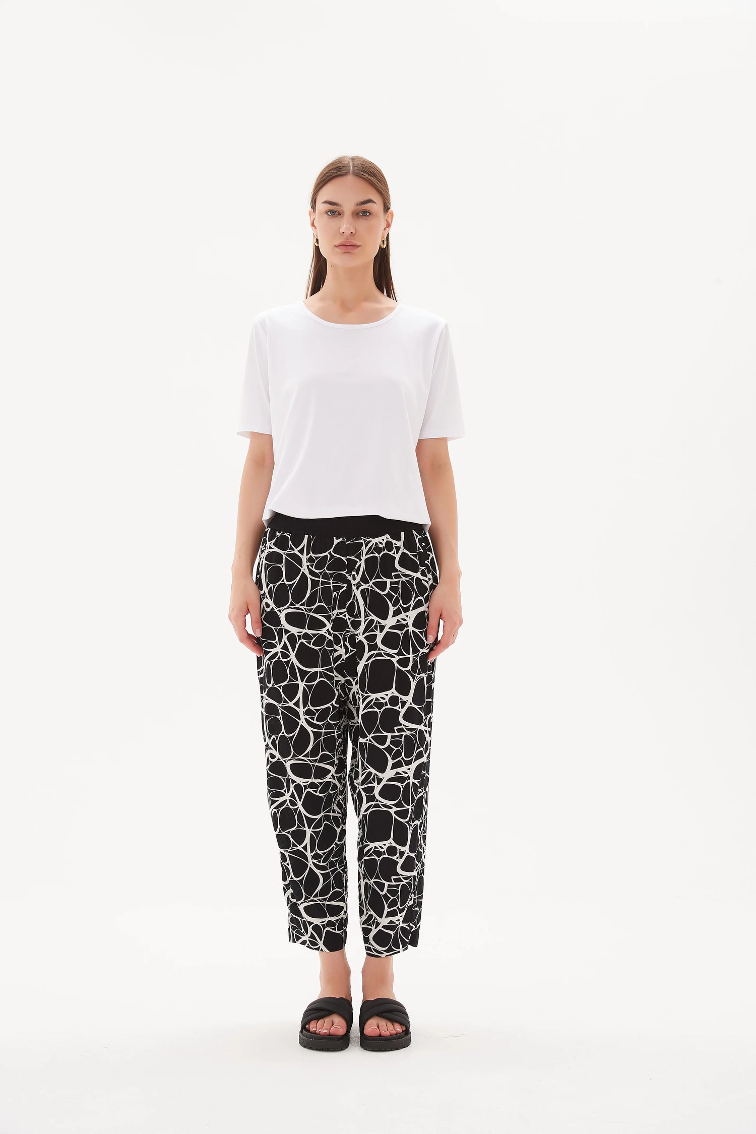 Drop Crotch Contrast Pant