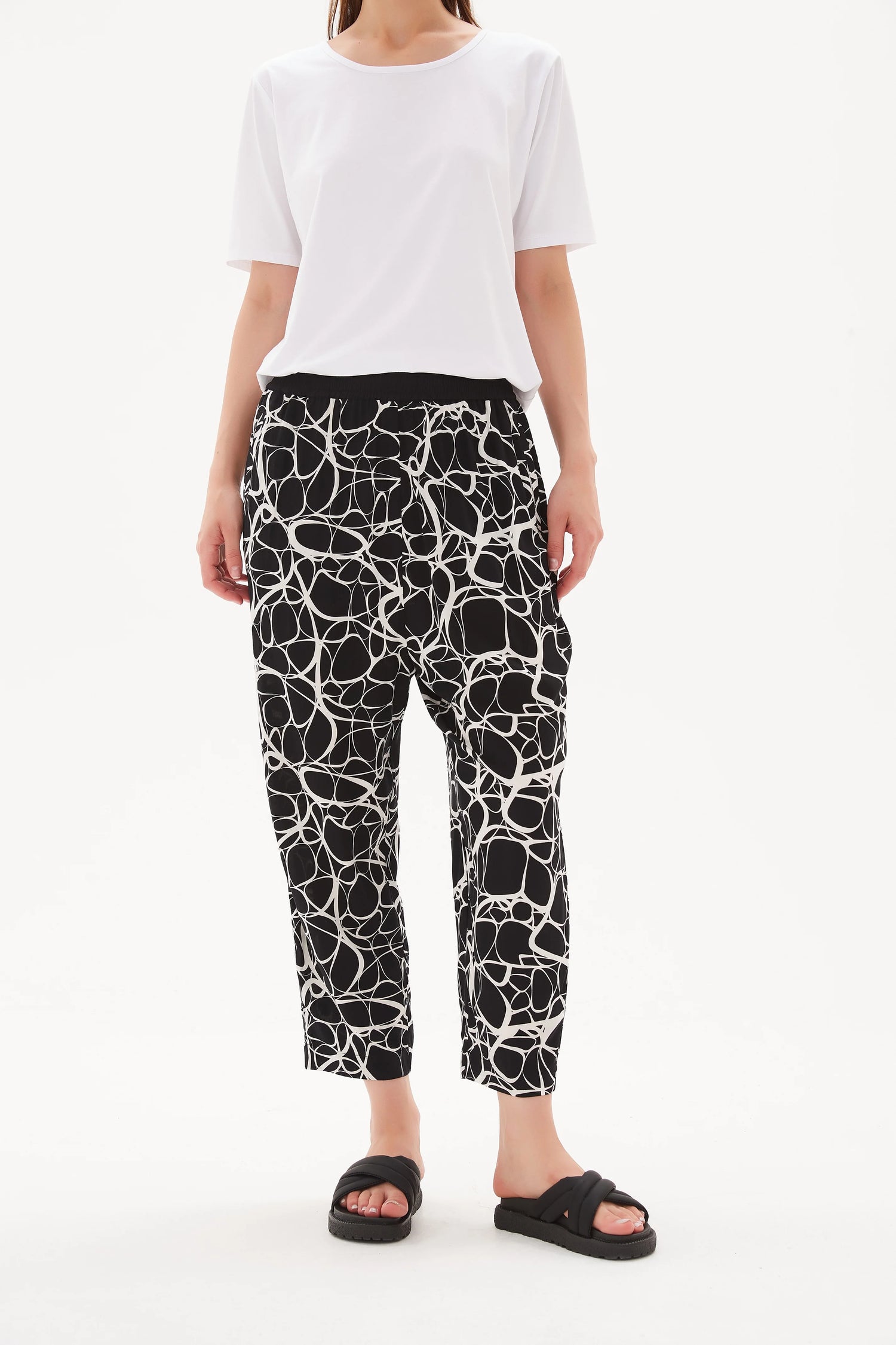 Drop Crotch Contrast Pant