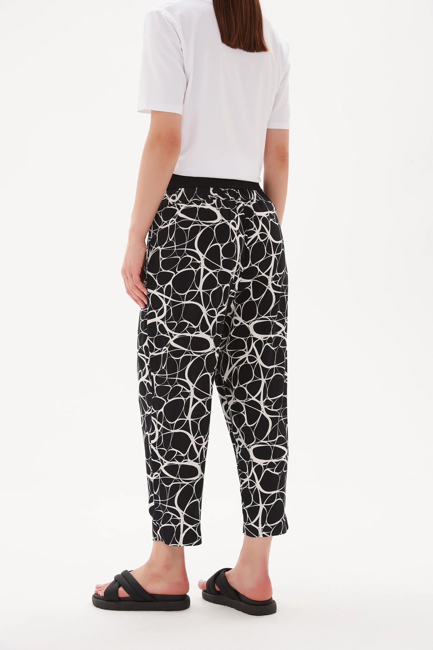 Drop Crotch Contrast Pant