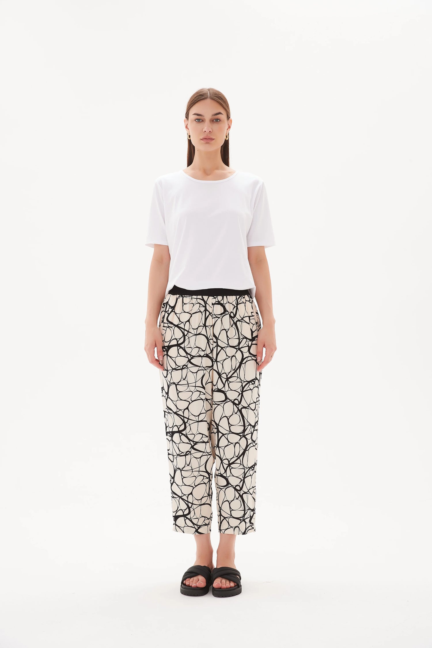 Drop Crotch Contrast Pant