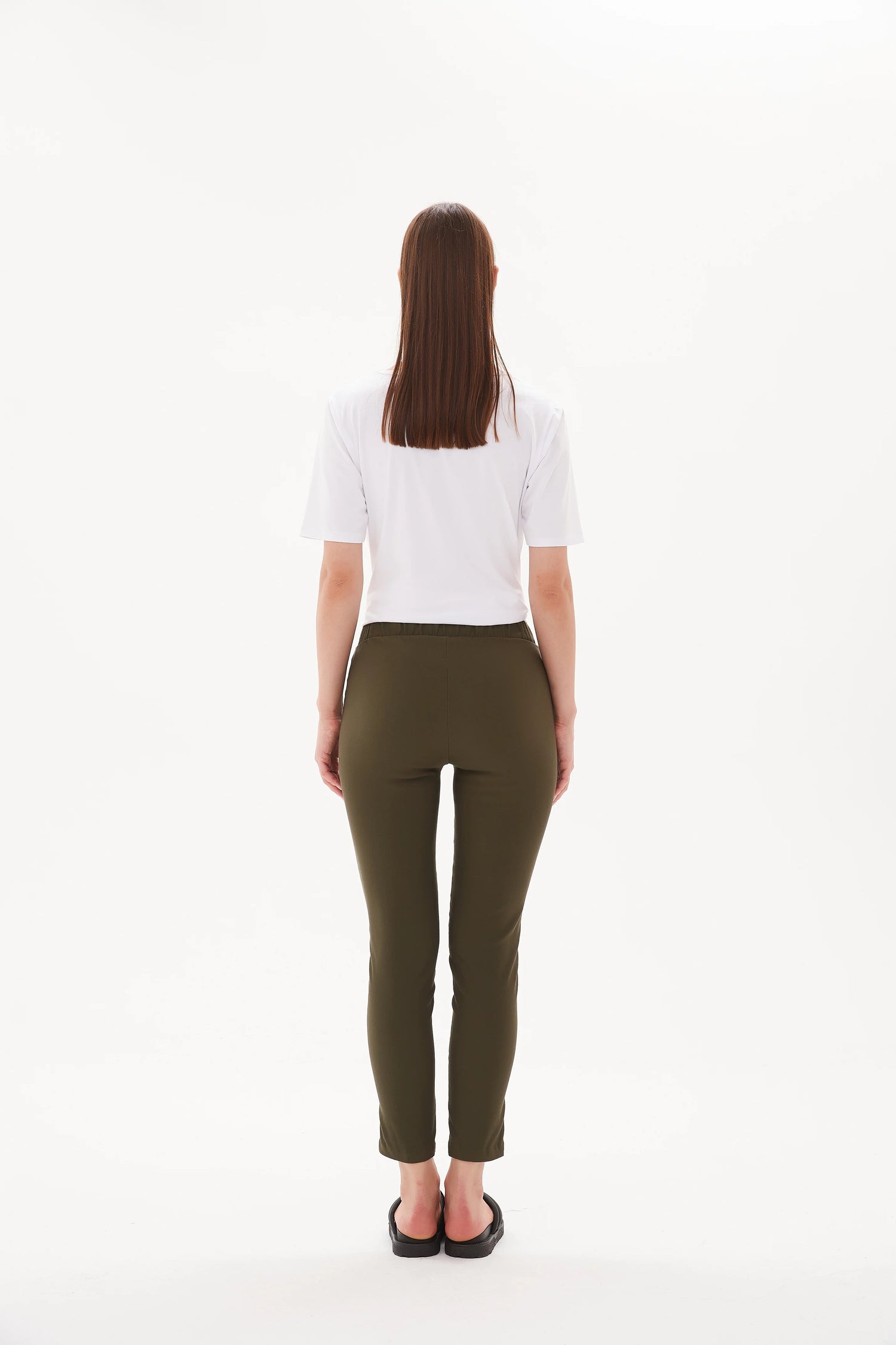 Straight Crop Pant High Ankle