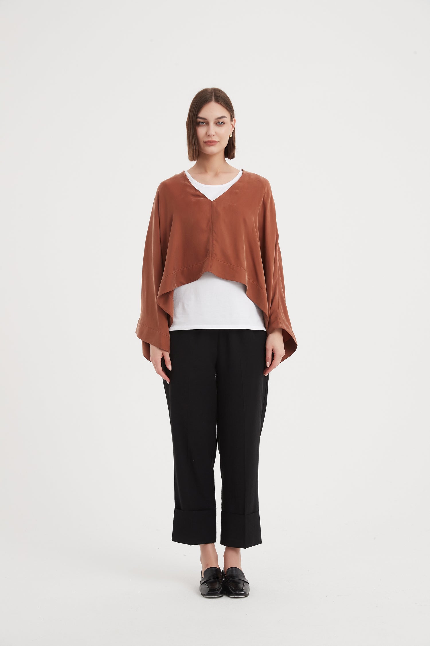 V-Neck Oversized Layer Top