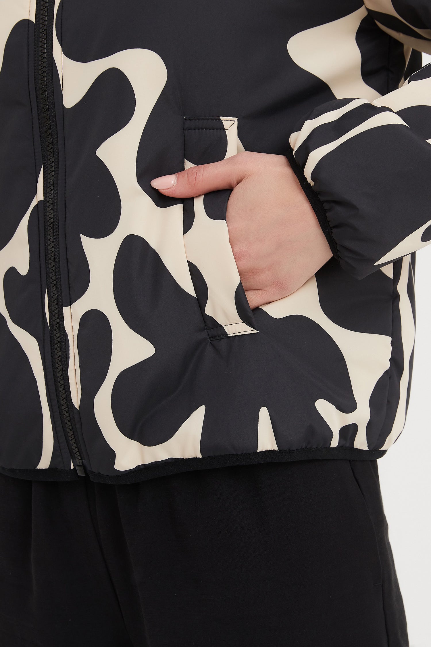 Reversible Print Puffer Jacket