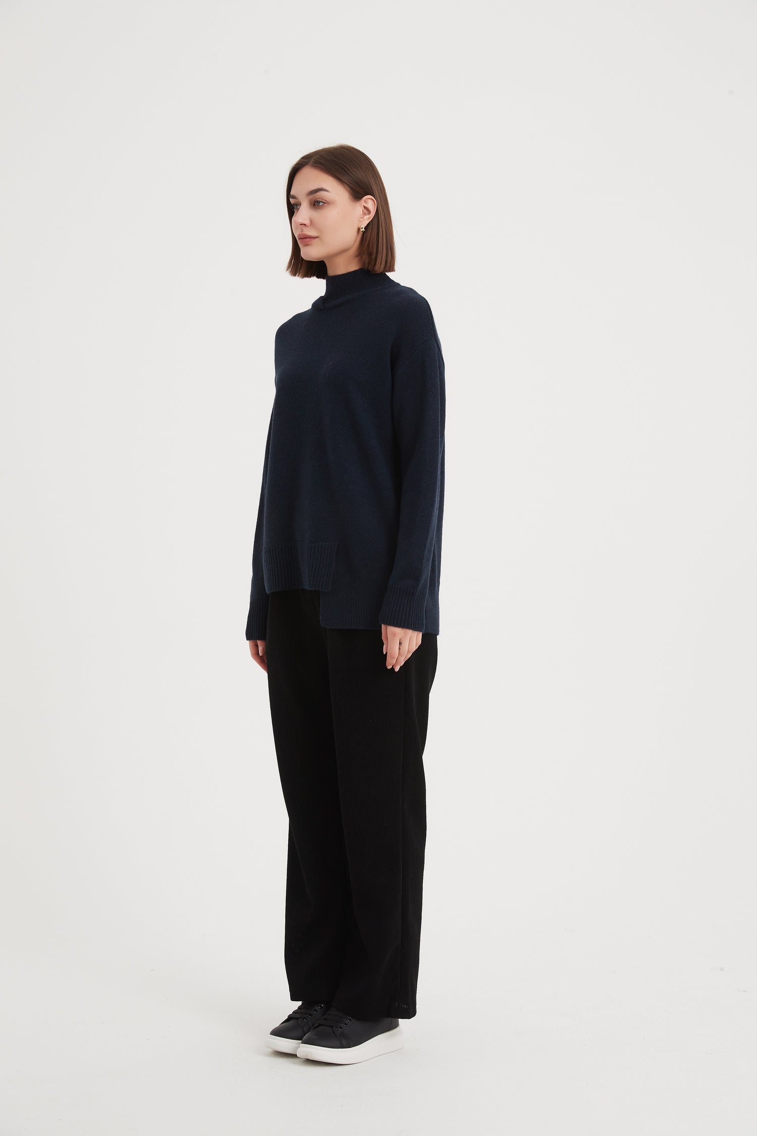 Asymmetric Hem Knit