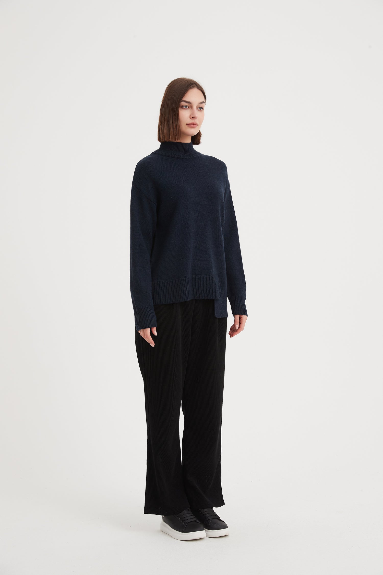 Asymmetric Hem Knit