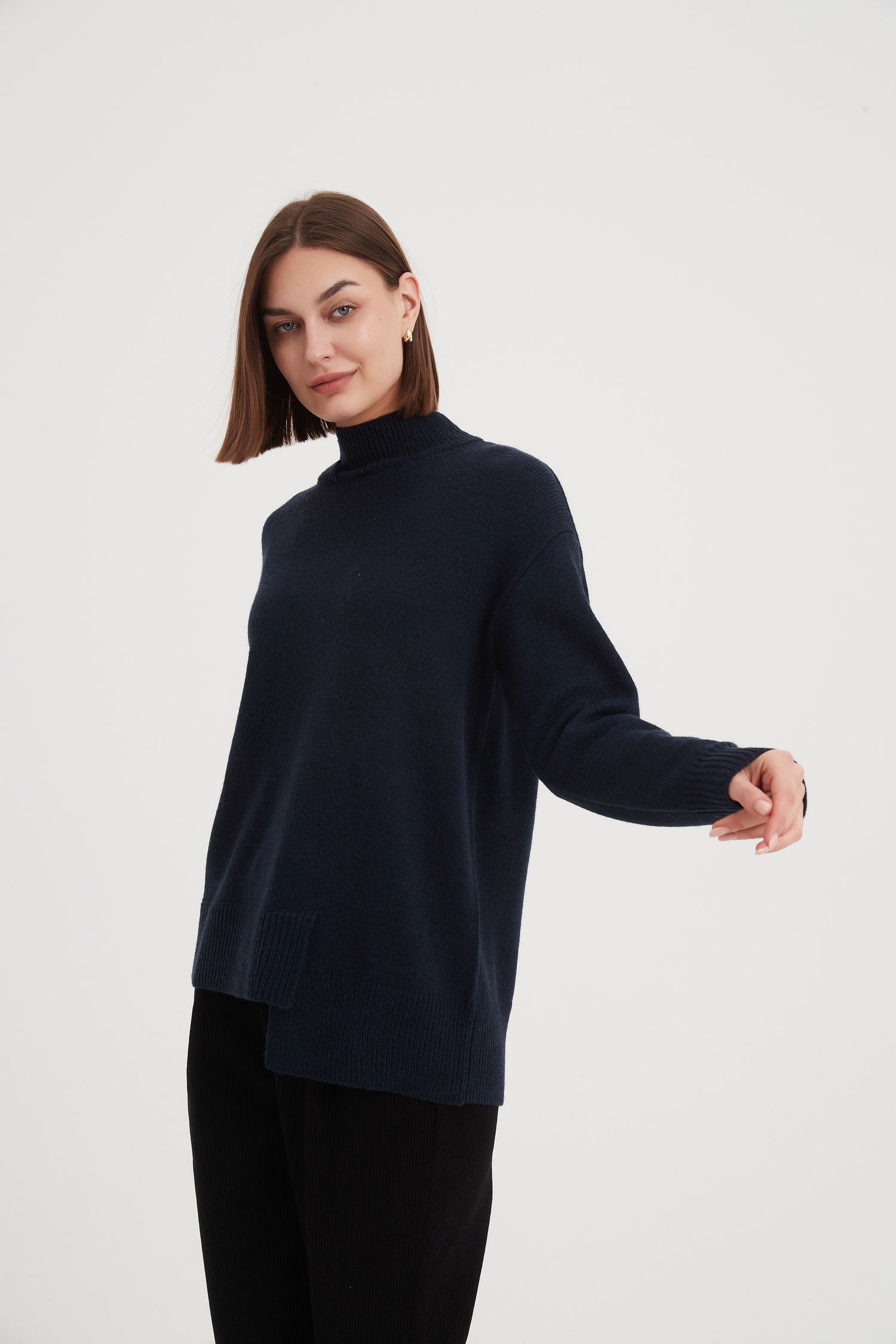 Asymmetric Hem Knit