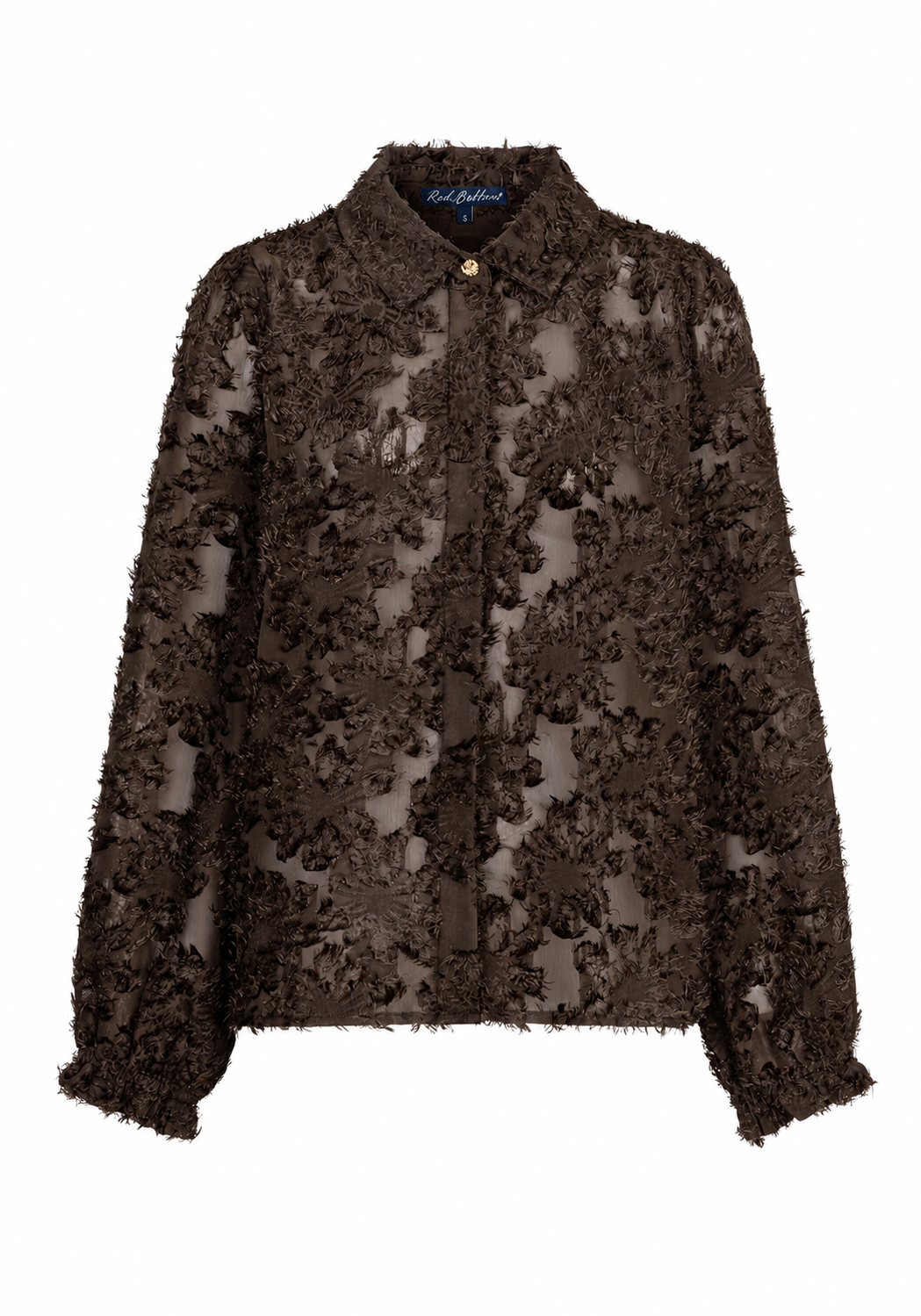 Red Button Blouse Fringes