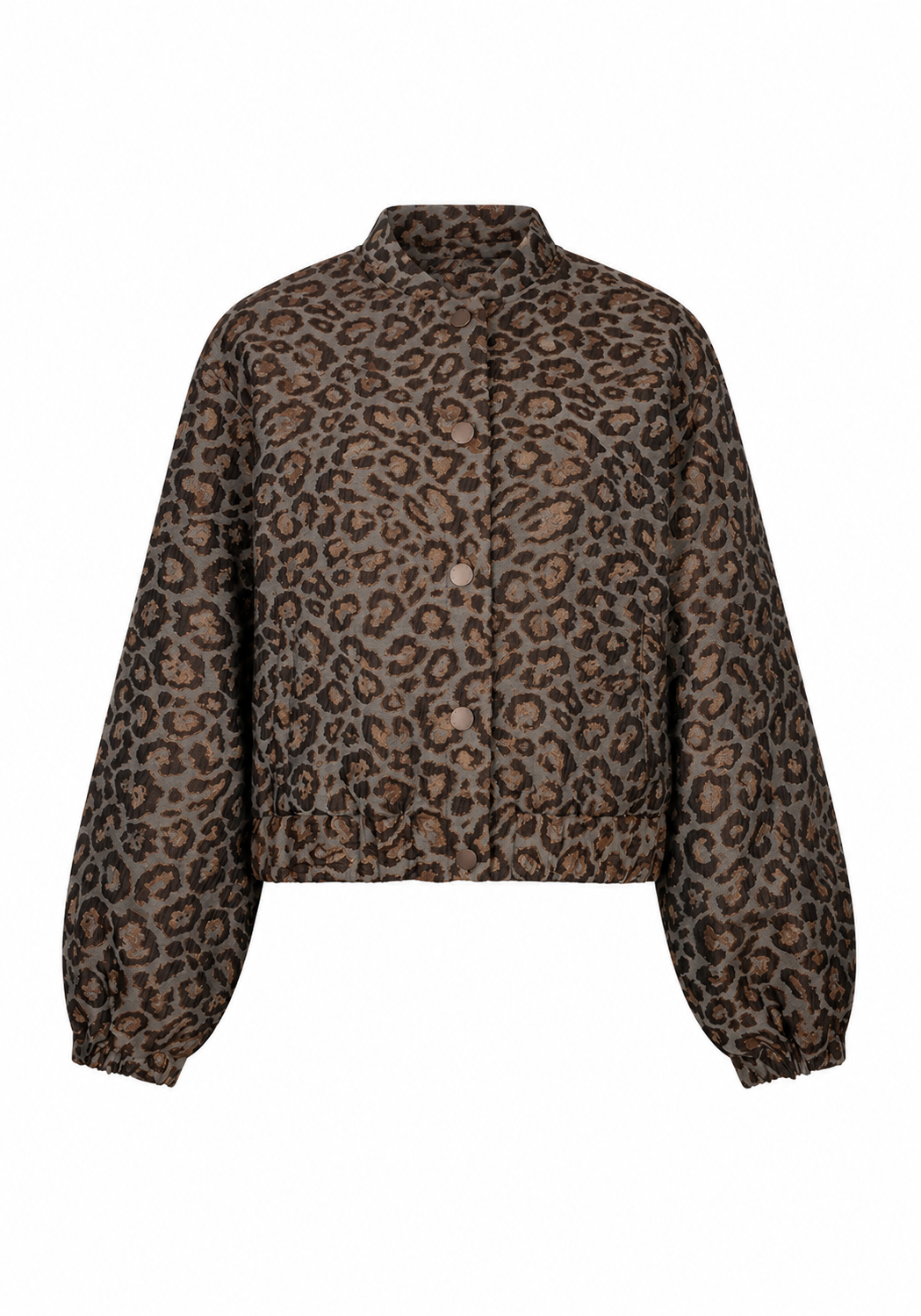 Red Button Bomber Jacquard lurex