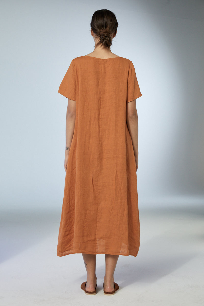 Neirami Short Sleeve Dress Calendula