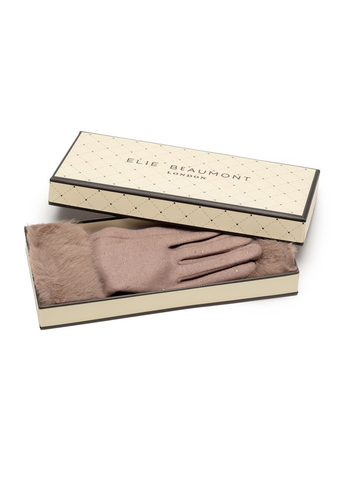 Elie Beaumont Gloves Fur Cuff Dia