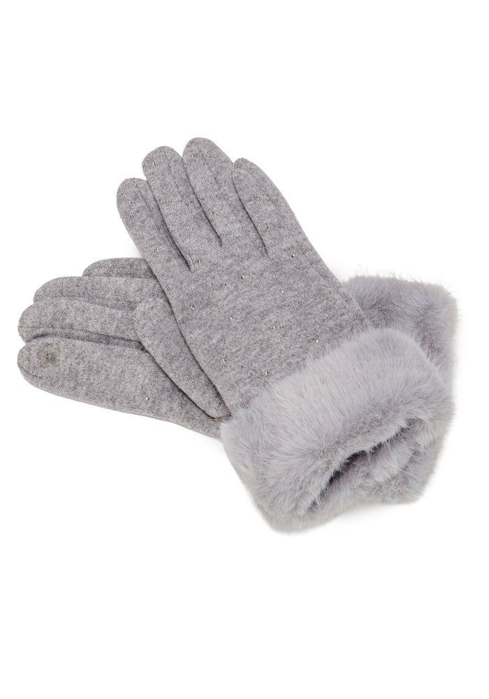 Elie Beaumont Gloves Fur Cuff Dia
