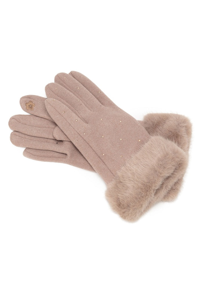 Elie Beaumont Gloves Fur Cuff Dia